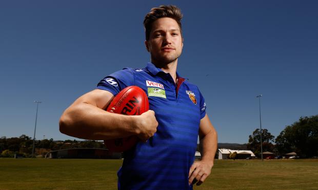 AFL 2016 Training - Brisbane Lions Training Camp 151216 LAUNCESTON, AUSTRALIA - DECEMBER 15: Stefan Martin of the Lions poses for a portrait during the Brisbane Lions training camp at the University of Tasmania in Launceston, Australia on December 15, 2016. (Photo by Adam Trafford/AFL Media)